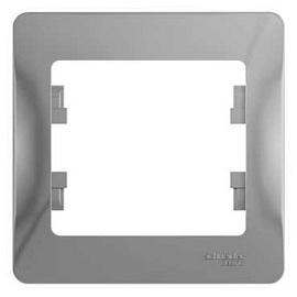 Рамка для розеток и выключателей 1 пост GLOSSA алюминий GSL000301 Systeme Electric