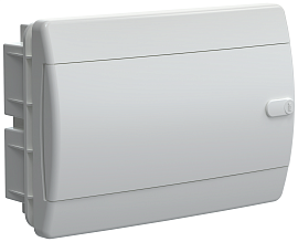 Бокс пластиковый ЩРВ-П-12 IP41 встраив. UNION Compact бел. дв. 195х290х103 UIC-KP13-V-12-41-K01 /уп.8шт/ IEK