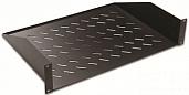 Полка консольная 19", 2U глубина 350мм, нагрузка до 25 кг, черный DR-412211 Datarex