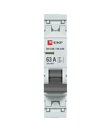 Выключатель нагрузки 1П 63А ВН-63N S63163 EKF PROxima