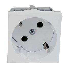 Розетка QUADRO со шторками  белая 16 A, 250 V AC QS 45X45 C (HB ) KOPOS