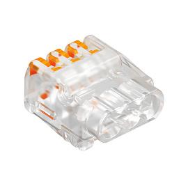 Клемма OBO универсальная пружинная c зажимом 3x2,5mm2, прозрачная 2054454   OBO Bettermann