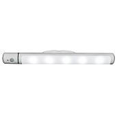 ULM-F43-0,9W/4200K SENSOR IP20 WHITE Светильник светодиодный для внутренней подсветки мебели с датчиком движения. Питание 3АА (не в/к). 60Lm. Белый. ТМ Uniel