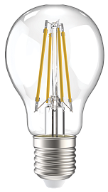 Лампа светодиодная 9 Вт LED A60 шар прозрачная 230В 4000К E27 серия 360° LLF-A60-9-230-40-E27-CL IEK