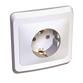 Изображение товара Розетка ЭТЮД скрытой установки с заземлением 250В 16А кремовая