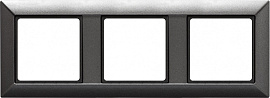 Рамка для розеток и выключателей 3 поста Ecoprofi антрацит EP483AN JUNG