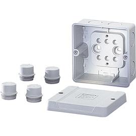 Коробка ответвительная D9040 98х98х61, IP65, 4 сальника ESM25 в комплекте серая (6000004) Hensel