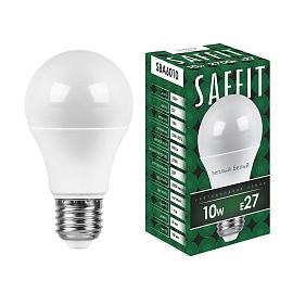 Лампа светодиодная 10 Вт E27 A60 2700К 800Лм матовая 230В грушевидная 55004 SAFFIT
