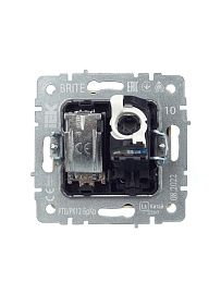Розетка ТВ+комп. TV+RJ45 кат.5E бежевый мех-м BRITE РТВ/РК12-БрКр BR-AK20-1-K10 IEK