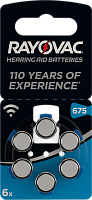 Элемент питания 675 (PR44) Acoustic 640mAh д/слух.аппаратов бл/6 (4600745416) батарейка воздушно-цинк 4600945416 RAYOVAC