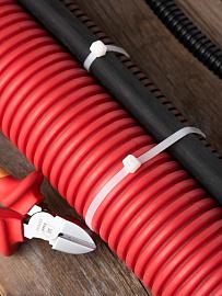 Стяжка кабельная (хомут) 200х4,8  нейлон белый стандартный FlexLock /50шт./ plc-fl-ctsw-200-r EKF PROxima