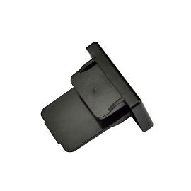 Заглушка торцевая, трековая. Черная. UFB-Q121 C21 BLACK 1 POLYBAG  ,IP20,UL-00001278 ТМ Volpe.