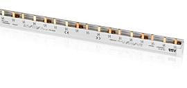 ABB Шина  двухфазная  58 модулей  63А для S200 разрезаемая PS2/58 (2CDL220001R1058)