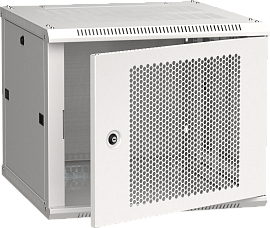 ITK Шкаф LINEA W 9U 600x600 мм дверь перфорированная, RAL7035 LWR3-09U66-PF IEK