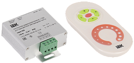 Контроллер с ПДУ радио MONO 1 канал 12В 10А 120Вт белый  LSC1-MONO-120-RF-20-12-W IEK