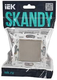 Выключатель 1-клавишный 10А SK-V01Sh шампань SKANDY SK-V10-0-10-K37 IEK