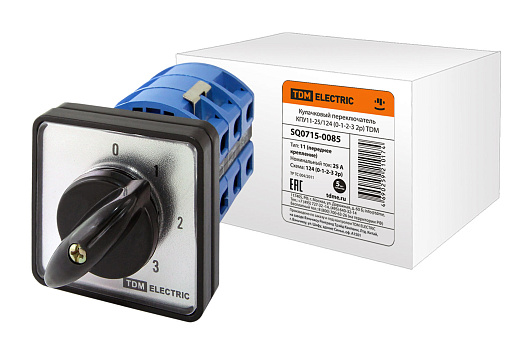 Изображение товара Кулачковый переключатель КПУ11-25/124 2р TDM SQ0715-0085