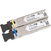 Пара SFP трансиверов, 1.25G, 20км, 1310/1550нм 1.25G, 20км, 1550/1310нм S-3553LC20D MikroTik