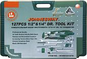 Набор инструмента универсальный 1/2", 1/4"DR, 127 предметов JonnesWay S04H524127S