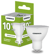 Лампа светодиодная PAR16 софит 10Вт 230В 4000К GU10 GENERICA