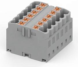 Клемма угловая сечение 2.5мм2, 2 конт., серая TPS2.5-2-GY SUPU