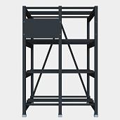 Стеллаж 4 полочный 2 ряда 960х935х1430 R4N2R969314AT Systeme Electric