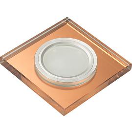 Светильник встраиваемый DLS-L107 GU5.3 CHROME/BRONZE декоративный  ТМ "Fametto", серия "Luciole".  UL-00000358 Uniel