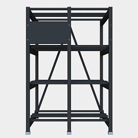 Стеллаж 4 полочный 2 ряда 960х935х1430 R4N2R969314AT Systeme Electric