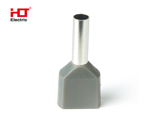 Изображение товара Наконечник НШВИ(2)  2.5-10 штыревой втулочный изолированный двойной серый (уп./100 шт) 084-04-58/084-04-058 HLT