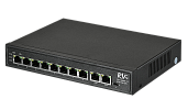 Коммутатор неуправляемый PoE 8 портов 10/100 Мб/с, 2хRJ45, 120 Вт RVi-1NS08F-2T