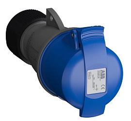 Розетка кабельная силовая Easy&Safe 232EC6, 32А, 2P+E, IP44, 6ч 2CMA102031R1000 ABB