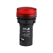 Лампа светодиодная OptiSignal Compact D22 С7-L-M4 красная 230 В AC/DC XB7EV04MP КЭАЗ 362160