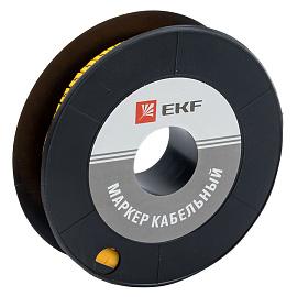 Маркер-кабельный 6,0кв.мм "2"(к-500ед) (ЕС-3) (plc-KM-6-2)/1рул/ EKF