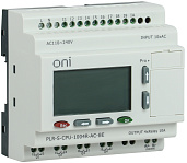 Реле логическое PLR-S. CPU1004(R) 220В AC с экраном ONI PLR-S-CPU-1004R-AC-BE ONI