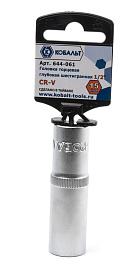 Головка торцевая глубокая  1/2", 15 мм, Cr-V  КОБАЛЬТ 644-061