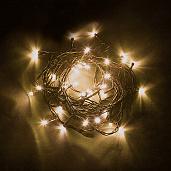 Гирлянда Нить 4м 40Led теплый свет 2700К контроллер зеленый провод 1,5м IP20 CL03 32290 Feron