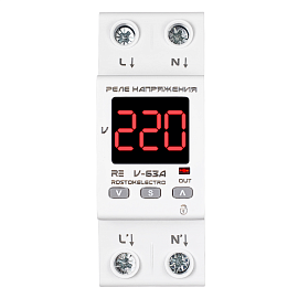 Реле напряжения RE V-63A 46-251 Rostokelectro