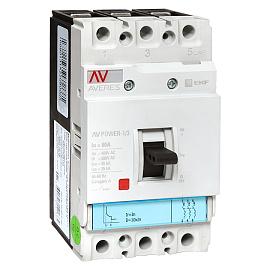 Выключатель автоматический 80А 3П трехполюсный  AV POWER-1/3  35kA TR AVERES mccb-13-80-TR-av EKF