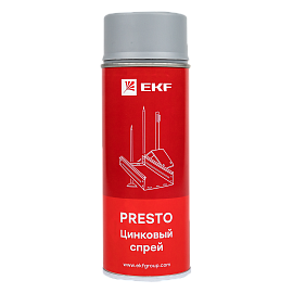 Спрей цинковый "Presto" 400мл lp-zinc EKF