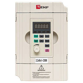 Преобразователь частоты 2,2/4кВт 1х230В VECTOR-100 PROxima VT100-2R2-1B EKF