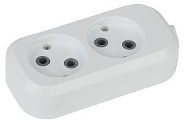 Колодка 2 гнезда, без заземления KX-2 Б0028330 ЭРА