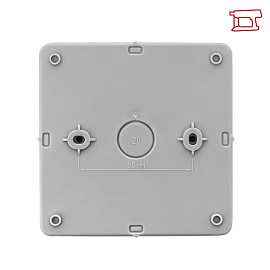 Коробка распределительная KMP-030-035 с крышкой (100х100х50) для прямого монтажа без мембр. вводов серая IP54  plc-kmr-030-034 EKF