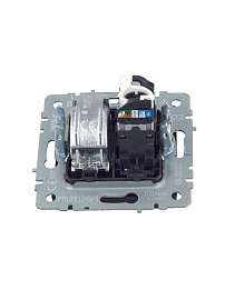 Розетка ТВ+комп. TV+RJ45 кат.5E черный мех-м BRITE РТВ/РК12-БрЧ BR-AK20-1-K02 IEK