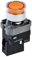 Кнопка LA167-BW3571 d=22мм RC 1з с подсветкой желтая BBT20-BW3571-1-12-67-K05 IEK