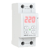 Реле контроля напряжения на 2 модуля 40А., (max 50 А), 8800ВА., RBUZ D2-40 red