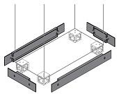Фланец цоколя 100х600 ВхШ ZN6000 ABB
