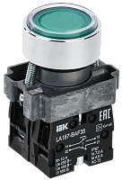 Кнопка LA167-BAF35 d=22мм 1з+1р зеленая BBT20-BAF35-3-22-67-K06 IEK