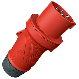 Вилка 32/400/4 кабельная разборная винтовые клеммы PowerTOP Xtra красная IP54 13516 Mennekes