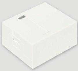 Коробка настенная универсальная, 1-портовая, белая 12B-04-01WT-2 Eurolan