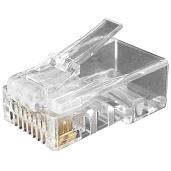 Коннектор RJ-45 универсальный PLUG-8P8C-U-C6-100 Hyperline